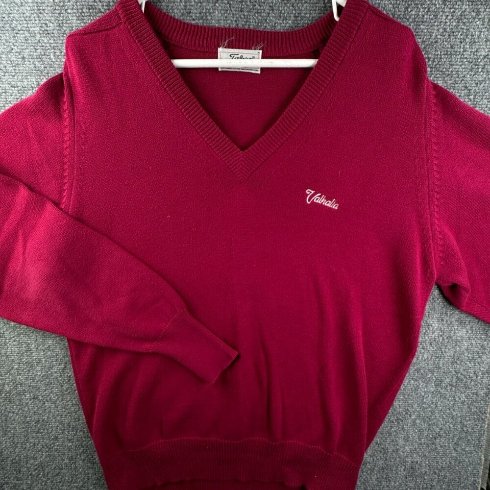 VTG Titleist Corbin V Neck Sweater Red Men's Size Medium Valhalla Louisville